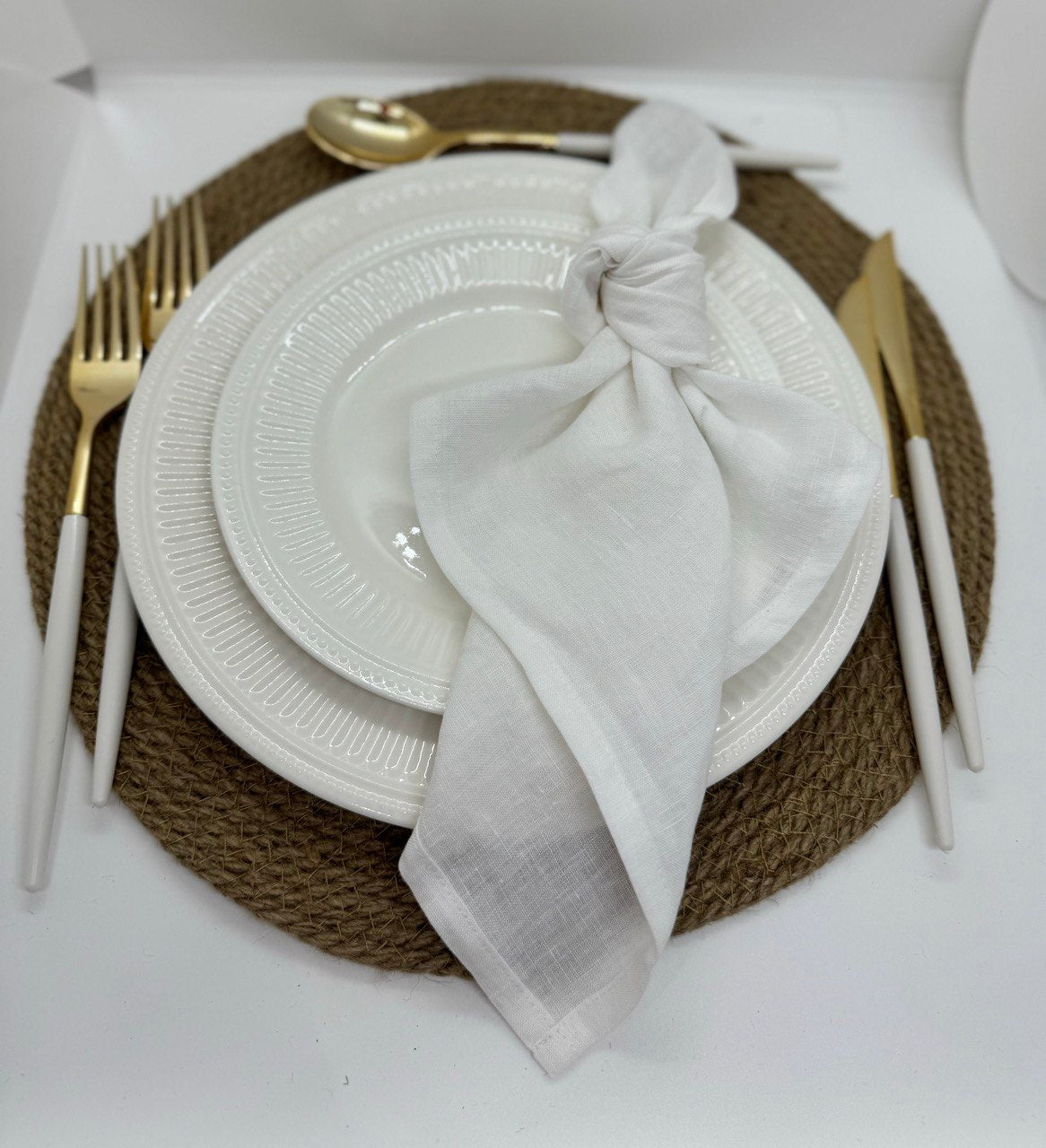 Linen Napkin Hire – White