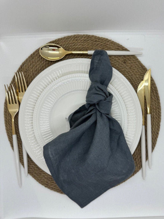 Linen Napkin Hire – Gray