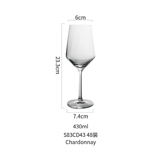 White wine glasses for Chardonnay