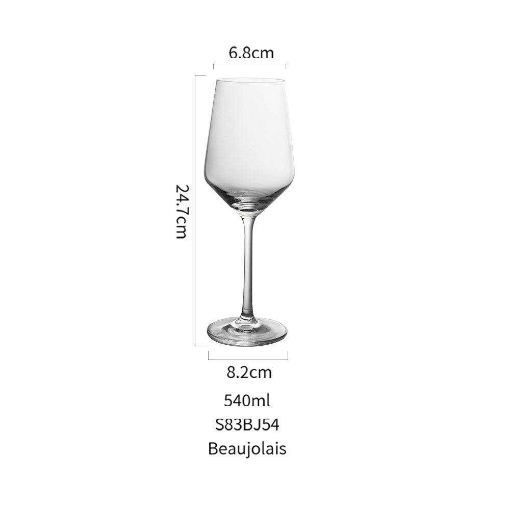 White wine glasses for Beaujolais