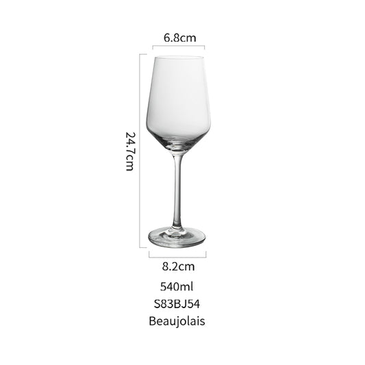 White wine glasses for Beaujolais