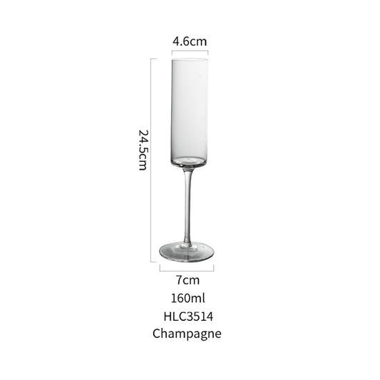 White wine glasses for Champagne