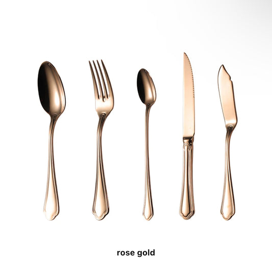 GOLD SET CUTLERY